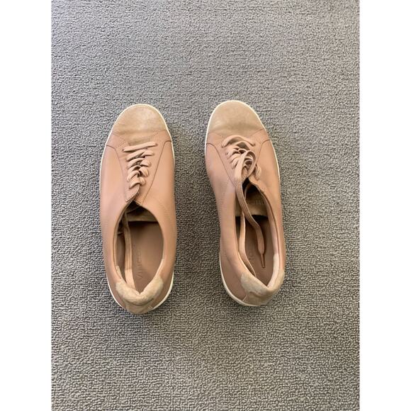 VINCE Women 7 Janna Suede Leather Low Top Lace Up Sneaker - Picture 2 of 15